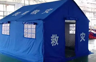 Winter Cotton Disaster Relief Tents na may Reinforced Frame na Ipinapadala na ngayon mula sa Pengcheng Outdoor